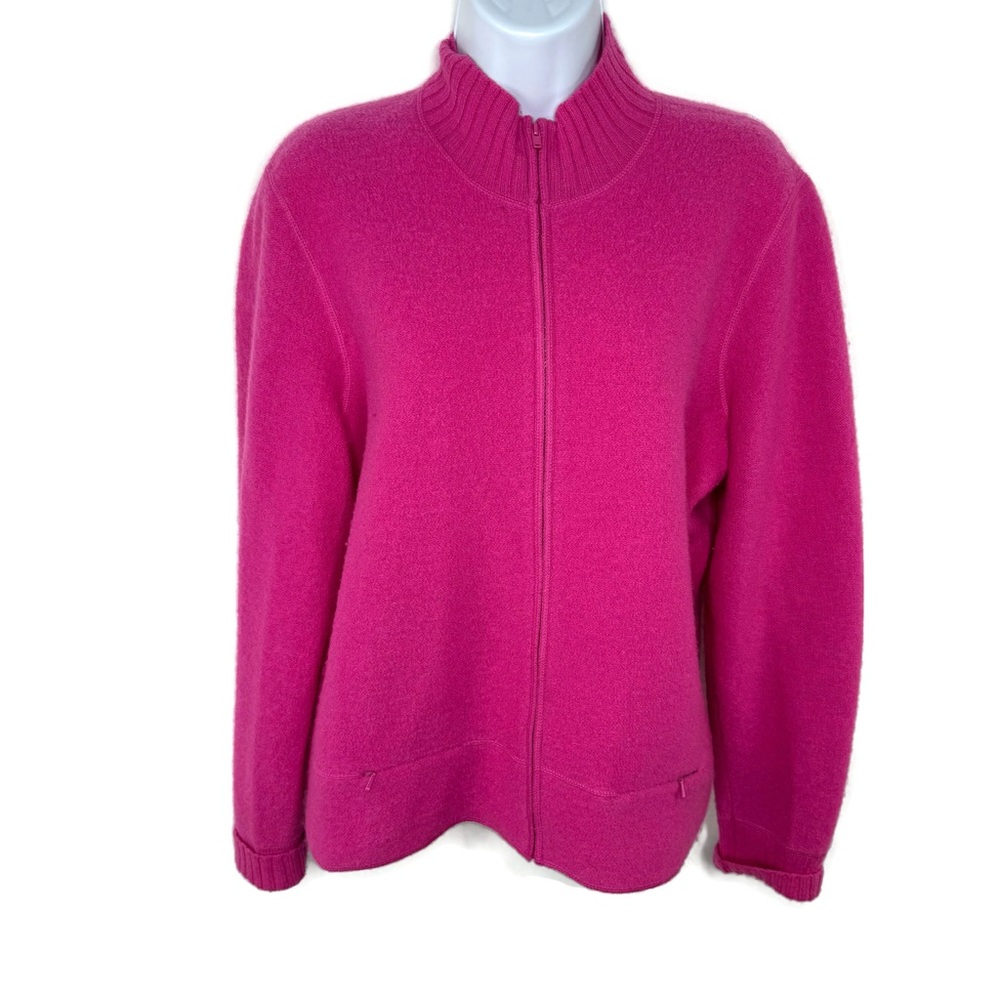Evan Picone Vintage Fuchsia Wool Sweater Beautiful size Medium